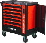 Servante d’atelier 257 outils 7 tiroirs porte latérale et tiroir vertical