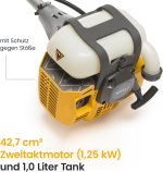 Débroussailleuse thermique 42,7 cm3 45 cm tête Tap&Go lame 3 dents