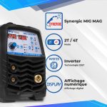 Poste à souder MIG MAG synergique 225 A 230 V avec affichage numérique