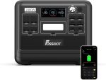 Station électrique portable 2048 Wh 2400 W LiFePO4 avec 13 sorties – F2400 black