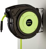 Enrouleur de tuyau d’air rétractable 3/8&Prime; 15 m montage mural pression max 10,34 bar