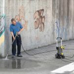 Nettoyeur haute pression eau froide 120 bar débit 500 l/h tuyau 10 m 2500 W lance 840 mm