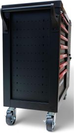 Servante atelier 7 tiroirs avec 390 outils et porte latérale