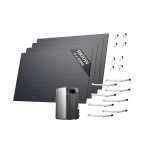 Batterie solaire 1,92 kWh avec 4 MPPT et sortie 2300 W – 1800W+Ultra+Support-Balcon