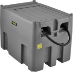 Réservoir diesel portable 439 L avec pompe 12 V et tuyau 4 m – 116 gal, Gris