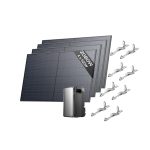 Batterie solaire 1,92 kWh avec 4 MPPT et sortie 2300 W – 2080W+Ultra+400W2+Support-Jardin