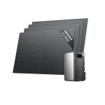 EF EcoFlow STREAM Ultra Batterie de 1,92 kWh pour kit solaire, entrée solaire 2800 W 4 MPPT, ports CA doubles 2300 W, micro-onduleur intégré, extensible à 11,52 kWh, contrôle intelligent par IA