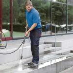 Nettoyeur haute pression eau froide 120 bar débit 500 l/h tuyau 10 m 2500 W lance 840 mm