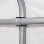 Tente garage 2,4×3,6 m bâche PE 450 N armature acier étanche protection UV vert