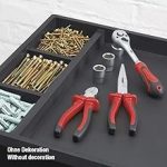 Servante d’atelier 7 tiroirs charge 150 kg 69,6 x 47,2 x 97,6 cm verrouillage central roues avec freins