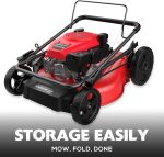 Tondeuse à gazon poussée 53,3 cm 144 cc 3 en 1