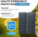 Kit citerne de pluie 1000 L mural gris graphite