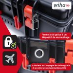 Caisse à outils électricien 115 pièces pour travaux jusqu’à 1000 V