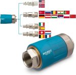 Enrouleur de tuyau montage mural 15 m diamètre intérieur 10 mm raccord rapide Stop at any point