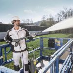 Nettoyeur haute pression eau froide 120 bar débit 500 l/h tuyau 10 m 2500 W lance 840 mm