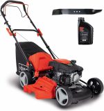 Scheppach Tondeuse à Gazon Thermique MS161-46 | Autotractée | Moteur 4T de 150cm3 | Largeur de Coupe 46cm | 55 litres | Ejection Latérale & Fonction Mulching Lame + Huile Moteur