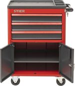 Servante d’atelier 3 tiroirs charge 25 kg par tiroir charge totale 200 kg roues 100 mm verrouillage central