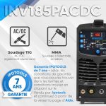 Poste à souder TIG AC DC 180 A 230 V avec affichage numérique