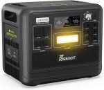 Station électrique portable 1024 Wh 1200 W batterie LiFePO4 7 sorties – F2400 black