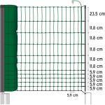 Filet volaille électrifiable 50 m hauteur 112 cm 20 piquets double pointe kit de réparation