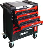 Servante d’atelier 257 outils 7 tiroirs porte latérale et tiroir vertical