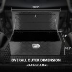 Boîte à outils aluminium pour camion 78,7 x 33 x 29,2 cm avec serrure