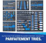 Servante d’atelier 7 tiroirs avec 247 outils