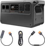 Station électrique portable 2048 Wh 3000 W avec recharge 45 min – Power 1000V2+Car Charger