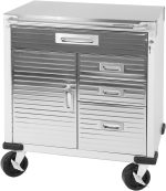 Établi mobile 4 tiroirs avec plateau bois