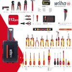 Caisse à outils électricien 115 pièces pour travaux jusqu’à 1000 V