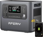 AFERIY Generateur Electrique Portable 400W, Station Solaire Portable 400W/256Wh, Batterie Nomade avec CA 220-240V, Ports USB, UPS, Generateur Pour Tous Vos Besoins Électriques