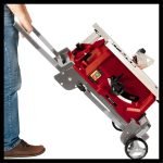 Scie circulaire sur table 2000 W lame 250 mm glissière de découpe table extensible et piètement repliable