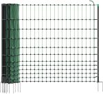 Filet pour volailles non électrifiable 50 m hauteur 112 cm 16 piquets vert