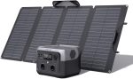 Station électrique portable ECOFLOW RIVER 2 MAX, batterie LiFeP04, 512 Wh charge rapide en 1 heure, sortie 1000 W avec X-boost, générateur solaire pour extérieur, camping-cars,domestique,balcon