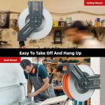 Enrouleur de tuyau d’air rétractable 15,2 m 300 psi mural