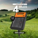Électrificateur de clôture solaire lithium 0,3 J 32 km