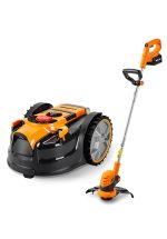 Robot tondeuse sans câble périmétrique pour petites pelouses jusqu’à 150 m²