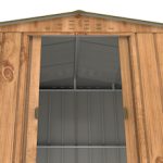 Abri de jardin métal 4,37 m² acier galvanisé portes coulissantes ventilation toit renforcé