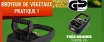 Broyeur de végétaux électrique 2800 W 44 mm 2 sacs 60 L inversion rotor 240 V