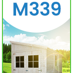 Abri de jardin en bois 8 m² avec fenêtres portes doubles et toiture étanche