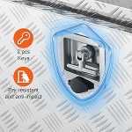 Boîte à outils camion aluminium 152,4 x 61 x 61 cm avec serrure