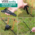 Filet électrifiable pour volailles 50 m hauteur 112 cm 16 piquets double pointe