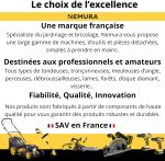 Motoculteur thermique 212 cm³ 75 cm fraise arrière