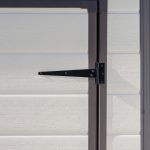 Abri de jardin monopente 1,8 m² polypropylène anti-UV plancher fenêtre charge toiture 75 kg/m²