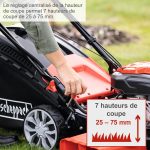 Tondeuse thermique 56 cm 224 cm3 bac 65 L