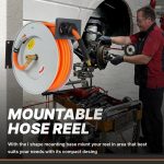 Enrouleur de tuyau d’air rétractable 15,2 m 300 psi mural