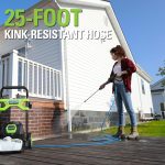 Nettoyeur haute pression électrique 2000 PSI 1,2 GPM avec réservoir de savon