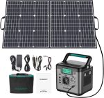 Générateur solaire 1000 W 725,76 Wh avec panneau 200 W – Kit Solaire 500W