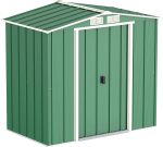 Abri de jardin en métal 9,16 m2 portes coulissantes ventilation – 6 x 4 Gable Roof, Vert
