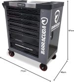 Servante d’atelier 7 tiroirs outillés avec armoire latérale